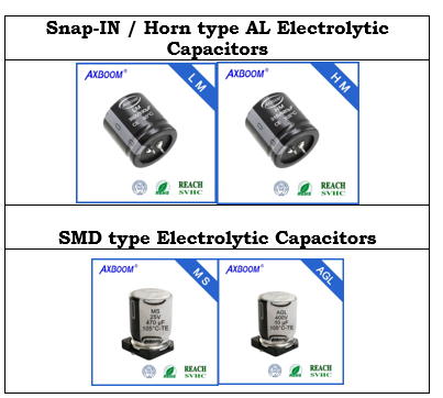 AXBOOM Aluminum Electrolytic Capacitors